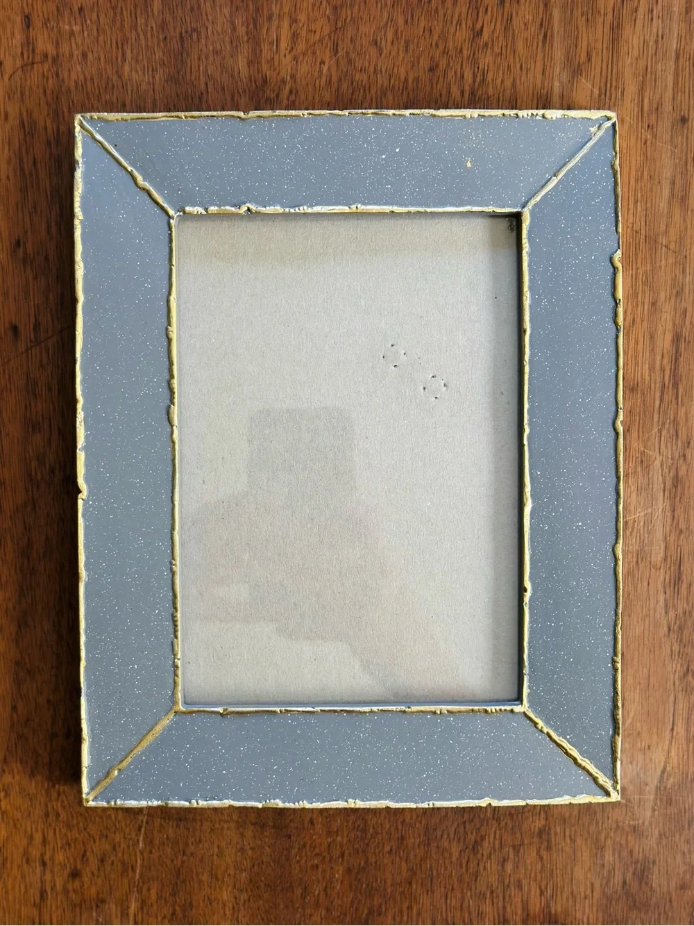 Blue Photo Album & Assorted Picture Frames - Blue, Gold, Gray
